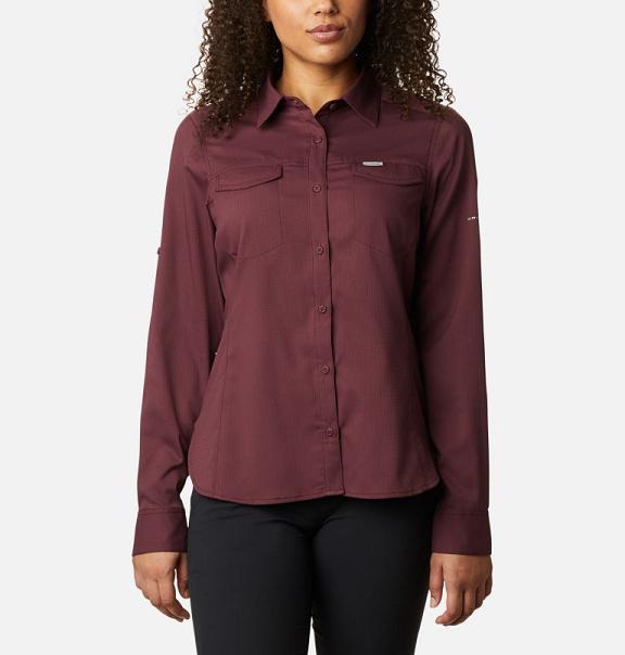 Columbia Silver Ridge Shirts Red For Women's NZ37056 New Zealand